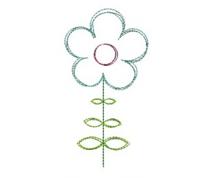 Stickdatei - Mein Garten Blume 6